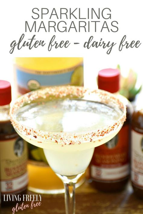 Gluten Free Alcoholic Drinks, Dairy Free Cocktails, Gluten Free Entertaining, Gluten Free Cocktails, Sparkling Margarita, Gluten Free Smoothie, Cold Drinks Recipes, Gluten Free Drinks, Vegan Drinks Recipes