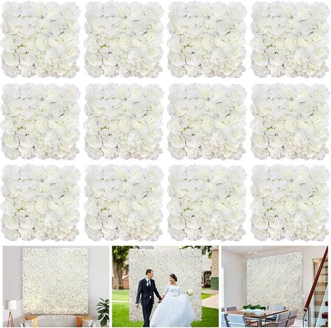 Amazon.com: RIDDSEE Flower Wall Panels for Backdrop -12pcs 15''*15'' Black Rose Wall Artificial Hydrangea Floral Panels Halloween Thanksgiving Decor for Photography Home Wedding Party Event Wall Decor : Home & Kitchen Wedding Party Centerpieces, Diy Wedding Backdrop, Flower Wall Backdrop, Flower Panels, Wedding Wall, Rose Wall, Fake Flower, Floral Backdrop, Diy 3d