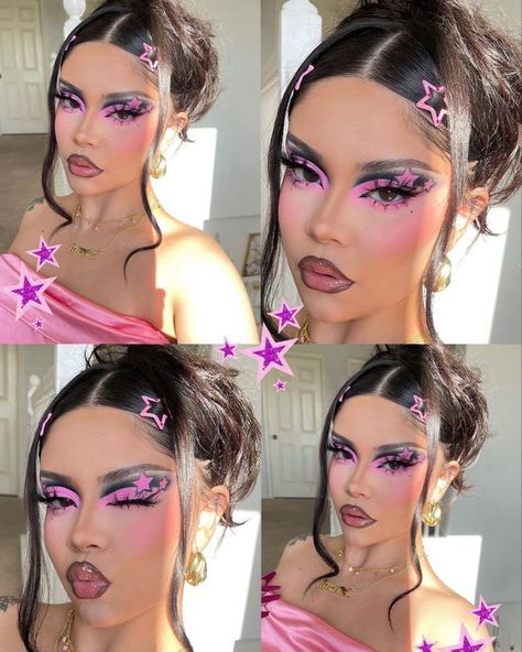 Nocturnal Wonderland Outfits, Halloween Glam Makeup, Rave Makeup, Trendy Products, Barbie Makeup, Swag Makeup, Ethereal Makeup, Eye Makeup Designs, Dope Makeup