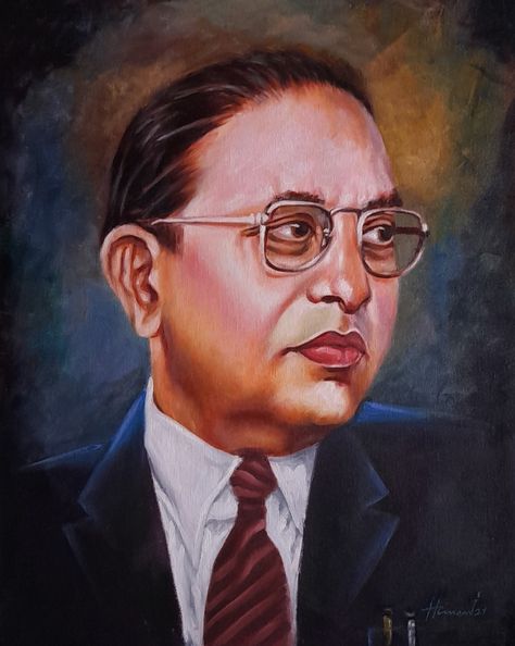 Oil colour on Canvas size-3x2 Ambedkar Painting, Dr B R Ambedkar, B R Ambedkar, Oil Colour, Oil Color, Portrait Painting, Canvas Artwork, Canvas Size, Paintings