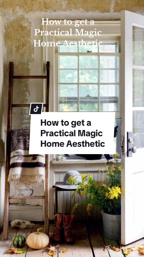 Replying to @Summer Here’s how I would do a practical magic home desig... | practical magic house | TikTok Movies Like Practical Magic, Coupeville Washington Practical Magic, Practical Magic House Kitchen, Practical Magic House Decor, Practical Magic House Interior, Practical Magic Greenhouse, Practical Magic House Floor Plan, Practical Magic Home Aesthetic, Practical Magic Kitchen Inspiration