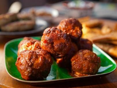 Spicy Chorizo Meatballs Recipe | Guy Fieri | Food Network Chorizo Meatballs, Meatball Recipes Easy, Pork Meatballs, Meatballs Easy, Meatballs Recipe, Guy Fieri, Recipe 30, Meatball Recipes, Quesadillas