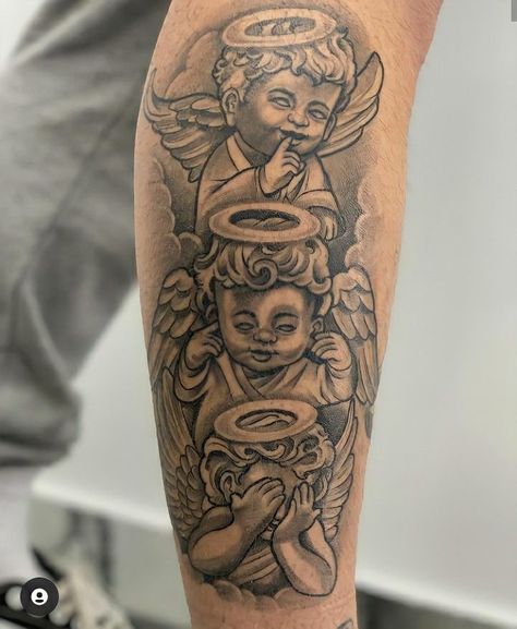 Tattoos Half Sleeve, Sleeve Tattoos For Guys, Half Sleeve Tattoos, Cherub Tattoo, Half Sleeve Tattoos Drawings, Rose Tattoos For Men, Gangsta Tattoos, Money Tattoo, Forarm Tattoos