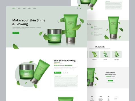 Product Landing Page, Medical Website, Medical Herbs, Website Ideas, Website Themes, Website Inspiration, Face Wash, Pharmacy, Ui Design