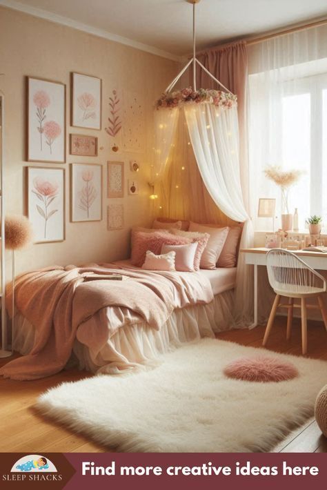 Ten Room Ideas, Girls Small Bedroom Ideas Space Saving, 11 Year Girl Bedroom Ideas, Small Bedroom For Girls Ideas, Teen Girl Loft Bedroom Ideas, Small Space Ideas Bedroom, Girl Bedroom Ideas For Kids, Teen Room Ideas Small Rooms, Teen Girl Small Bedroom Ideas