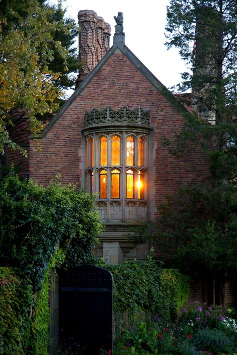 Meadowbrook Hall (Rochester, MI) Detroit Homes, Rochester Hills Michigan, English Tudor Homes, Tudor Homes, Autobiography Writing, Revival Architecture, Enchanted Evening, English Tudor, Fall Break