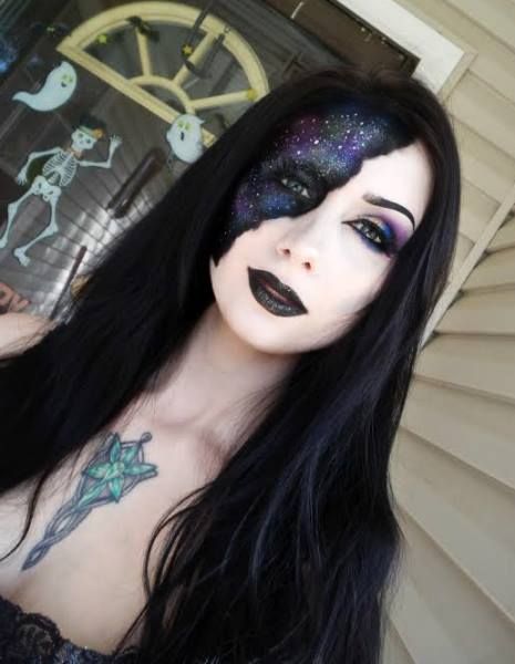 Galaxy Makeup, Goth Metal, Metal Chicks, Barbie Makeup, Barbie Model, Goth Beauty, Gothic Makeup, Goth Makeup, Bh Cosmetics