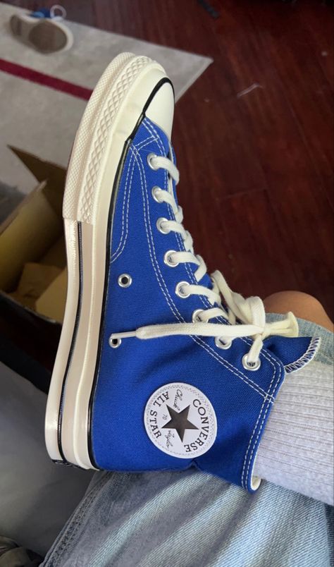 Converse Chuck 70s Rush Blue Rush Blue Converse, Converse Chuck 70 Blue, Converse Chuck Taylor Outfit, Blue Chuck 70, Blue Converse Outfit, Chuck 70 Outfit, Chuck Taylors Outfit, Converse Chuck Taylor 70s, Chuck Taylor 70s