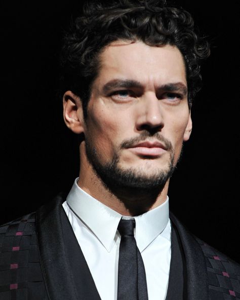 Men Eyebrow Piercing, Famous Male Models, Top Male Models, Vogue British, Androgynous Models, Guys Eyebrows, David James Gandy, Classy Suits, David James