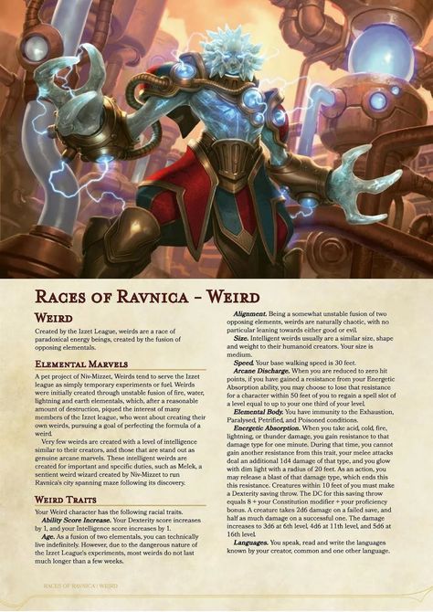 Dnd Home Brew Races, Ravnica Dnd, Dnd Ravnica, Mythical Races, Homebrew Races, Unearthed Arcana, 5e Races, Dnd Creatures, Dungeons And Dragons Races