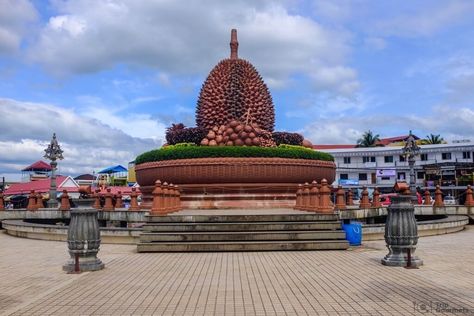 Things to do in Kampot Durian Roundabout Kampot, Phnom Penh, Leaning Tower Of Pisa, Cambodia, Taj Mahal, Things To Do, Restaurant, Architecture, Building