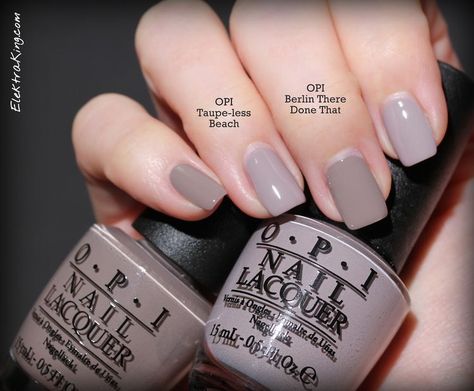 Gray Pedicure Toenails, Gray Pedicure, Opi Taupe Less Beach, Pedicure Toenails, Taupe Nails, Opi Nail Colors, Pedicure Colors, Zoya Nail Polish, Super Nails