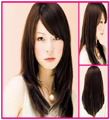 Hair With Side Swept Bangs, Asian Brown Hair, Up Hair Styles, Layered Hair With Bangs, Swept Bangs, Make Up Hair, Brown Hair Color, Side Swept Bangs, Long Layered Haircuts