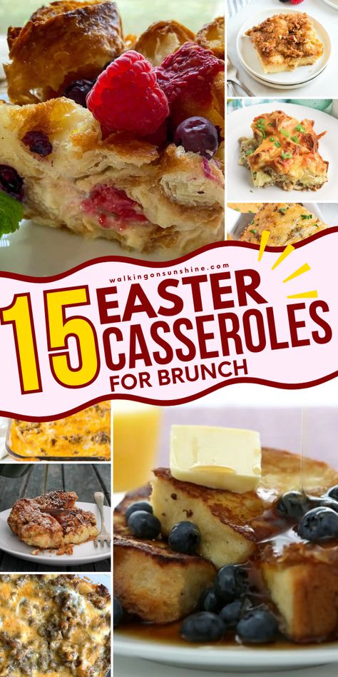 Elevate your holiday table with our irresistible Easter casseroles for brunch. From sweet to savory, discover delicious casseroles perfect for your festive gathering, and make your Easter brunch a hit! Easter Casseroles, Easter Brunch Casserole, Easter Sunday Recipes, Easter Casserole, Delicious Casseroles, Brunch Casserole Recipes, Brunch Casserole, Easter Menu, Easter Brunch Food