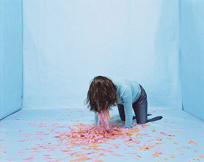 Gina Osterloh "Vomiting girl". Paper Installation, Mia 3, Ap Art, Music Film, Photo Projects, Photo Reference, Community Art, Installation Art, Art Direction