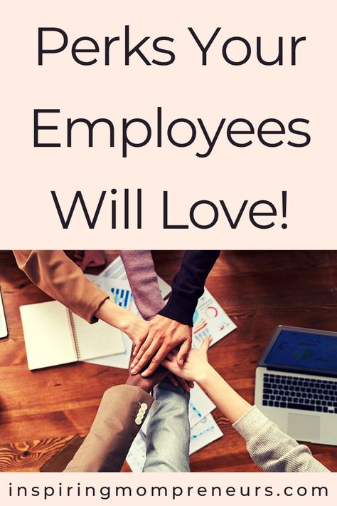 There is a big link between the productivity of your employees and their wellbeing, which is one good reason to offer perks they will enjoy.     Here are some perks your employees will love.     #employeeperks #employeebenefits Employee Perks, Paid Time Off, Positive Work Environment, Employee Wellness, Employee Benefit, Mom Entrepreneur, Good Employee, Feeling Appreciated, Key Performance Indicators