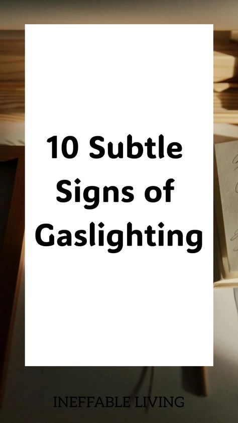 10 Subtle Signs of Gaslighting Signs Of Gaslighting, Gaslighting Signs, Assertiveness Skills, Narcissistic Mother, Writing Therapy, Supportive Friends, Crazy About You, Free Worksheets, Narcissistic Behavior