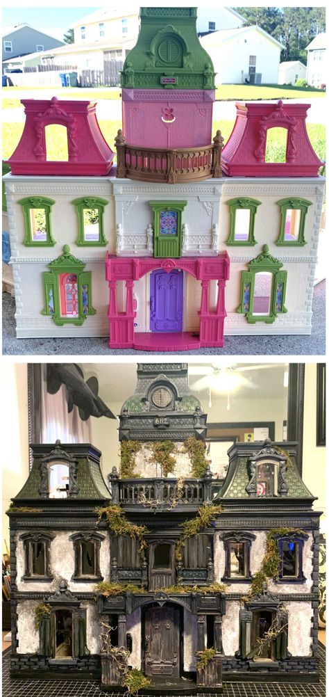 Creative Shelving Ideas, Ideas For Living Room Decor, Creative Shelving, Tiny Pots, Decoration Nails, Home Decor For Bedroom, Haunted House Diy, Dollhouse Halloween, Halloween Decor Diy