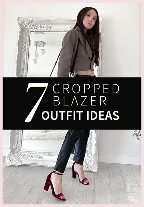 [Ad] 55 Cropped Blazer Outfit Guides You Have To Try Today #croppedblazeroutfit Crop Blazer With Dress Outfit, Cropped Blazers For Women, Crop Blazer Outfit Formal, Cropped Blazer Outfit Winter, Cropped Blazer Jeans Outfit, Cropped Blazer Outfit Formal, Outfit With Cropped Blazer, How To Style A Crop Blazer, Crop Top Blazer Outfit Style