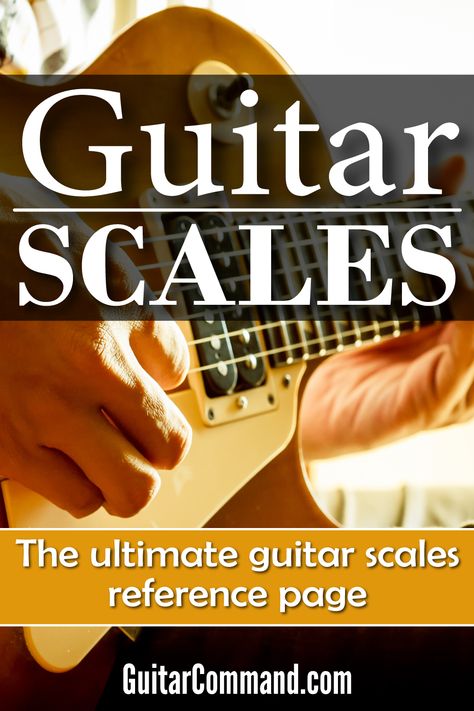 Every guitar scale you're ever likely to need, TAB & notation. A complete guide to guitar scales, with fretboard diagrams, tabs and notation. Learn new sounds for your solos and songs and master the fretboard. Scales Reference, Guitar Fretboard Notes, Guitar Scales Charts, Guitar Scale, Guitar Play, Basic Guitar Lessons, Guitar Tabs Songs, Guitar Fretboard, Reference Page