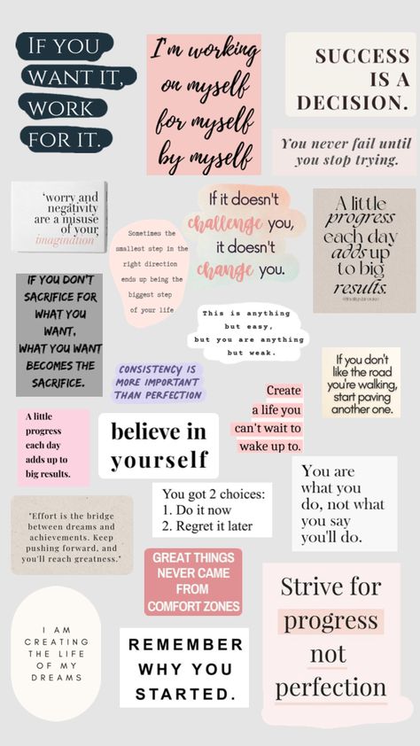 #inspirationalquote #healing #positivity #motivation Affirmations Journal Ideas Aesthetic, Positive Quotes Study Motivation, Positive Notes For Strangers, Printable Vision Board Words, Positive Board Ideas, Mirror Motivation Quotes, Post It Note Quotes, Study Motivation Posters, Motivational Quotes Collage