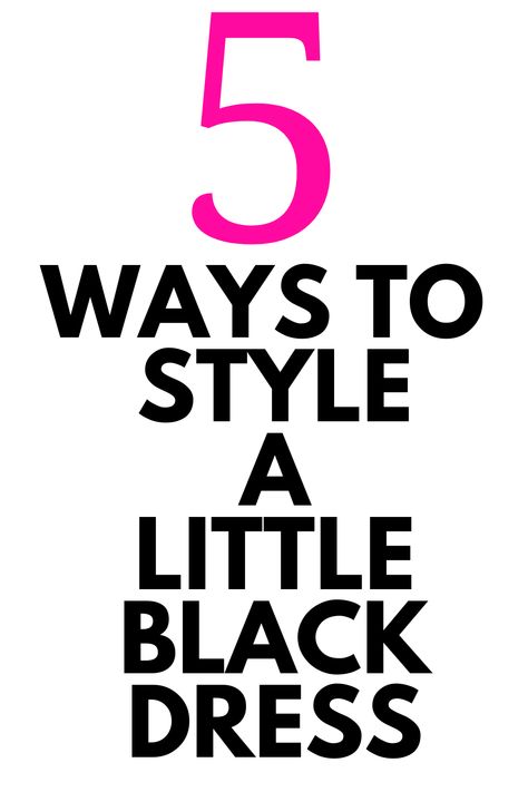 5 Ways to Style a Little Black Dress - DO you have a littleblack dress? Here are 5 ways to style one for the season. A Little Black Dress, Perfect Little Black Dress, Rock Style, How To Style, 5 Ways, A Dress, Fashion Advice, A Black, Casual Chic