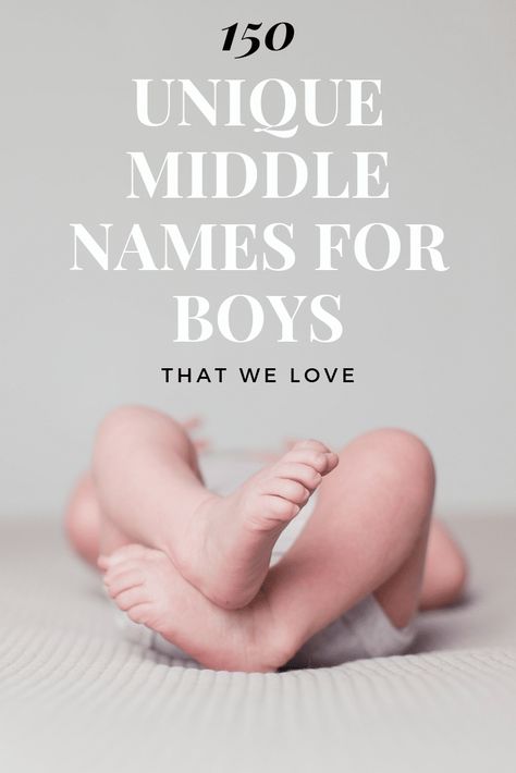 Boy Middle Names Unique, Middle Names For Boys, Baby Boy Middle Names, Baby Middle Names, Unique Middle Names, Cool Middle Names, Boy Middle Names, Gender Reveal Party Games, Names For Boys