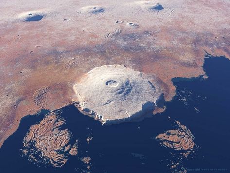 Olympus Mons... 🌋 Mt Taranaki, Olympus Mons, Space Colony, Black Site, Mars Rover, Planets And Moons, Red Planet, Aliens And Ufos, Space Planets