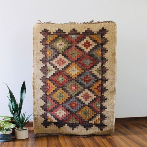 #eBay #eBaySeller #Varioussizes #Traditional #Jute #AreaRug #Kilim #Multicolor #Medium #Woven #eBayStore #India #DoesNotApply #Indian #Original #Kids #Normal #Adults #HandWoven #Handmade Jute Doormat, Dhurrie Rug, Jute Wool Rug, Ethnic Motifs, Dhurrie Rugs, Flat Woven Rug, Handmade Kilim Rugs, Weaving Process, Handwoven Kilim