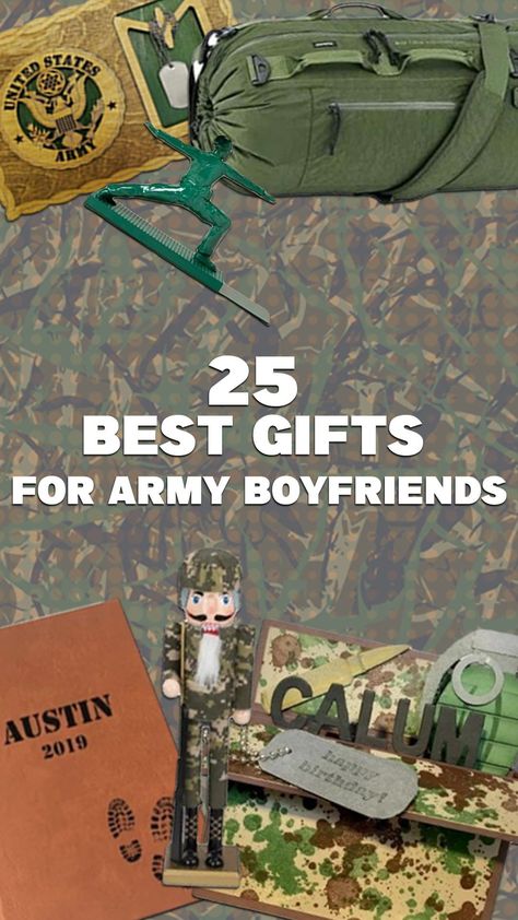 We believe that personalized items will be perfect for him. Moreso, if he is going to be deployed abroad, you may not be able to see him often. Your gifts will become something personal that can connect you two no matter where your other half is. #giftsforhim #giftsforhimjustbecause #giftsforhimbirthday #giftsforhimchristmas #giftsforhimvalentinesday #giftsforhimanniversary Diy Gifts For Army Boyfriend, Gift For Army Boyfriend, Gifts For Military Boyfriend, Army Boyfriend Gifts, Army Graduation Gifts, Military Boyfriend Gifts, Army Boyfriend, Military Boyfriend, Army Couple