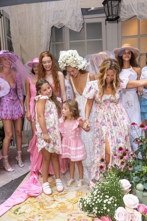 Tea Party Wedding Bridesmaids, Love Shack Fancy Bridesmaid, Loveshackfancy Bridesmaid, Love Shack Fancy Bridesmaid Dresses, Love Shack Fancy Wedding Dress, Tea Party Bridesmaid Dresses, Loveshack Fancy Wedding, Garden Party Guest Outfit, Bride Tea Party Outfit