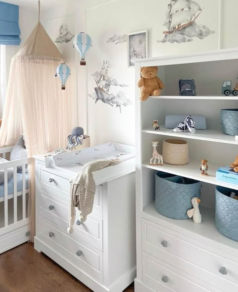 Hot air balloon nursery decor