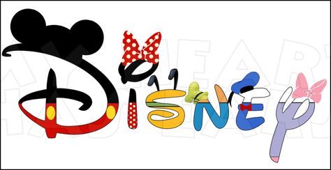 Disney Characters Clipart, Disney Applique, Disney Png, Disney Word, Disney Clipart, Fab 5, Character Words, Disney Logo, Idee Cricut