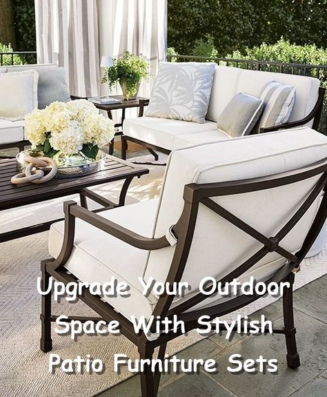 Transform your outdoor space with our stylish patio furniture sets. From cozy seating to elegant dining sets, we have everything you need to create the perfect patio oasis. Shop now and elevate your outdoor living experience with our premium patio furniture sets. Contemporary Patio Furniture, Stylish Patio Furniture, Patio Oasis, Iron Patio Furniture, Aluminum Patio Furniture, Cozy Seating, Patio Furniture Set, Aluminum Patio, Furniture Warehouse