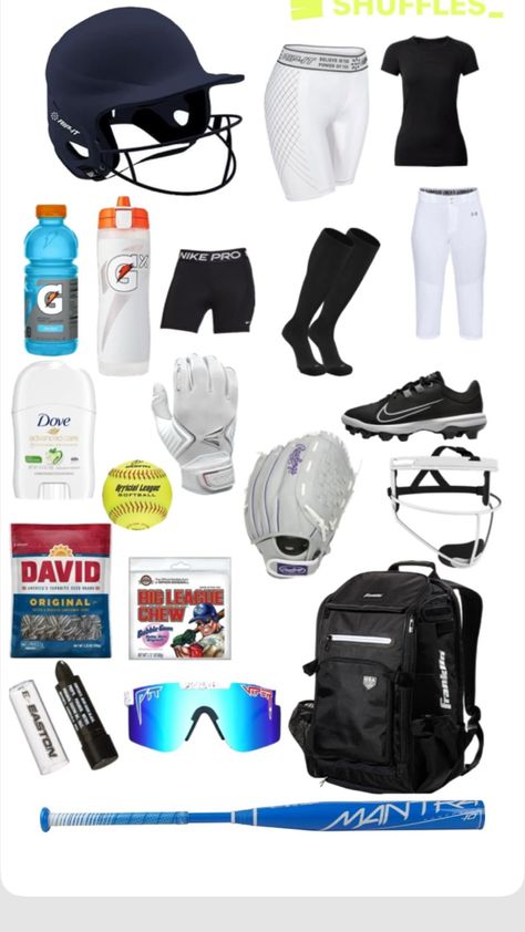 Softball Fits, Softball Essentials, Softball Team Mom, Softball Bag, Softball Photos, Softball Funny, Softball Bags, Softball Gear, Softball Outfits