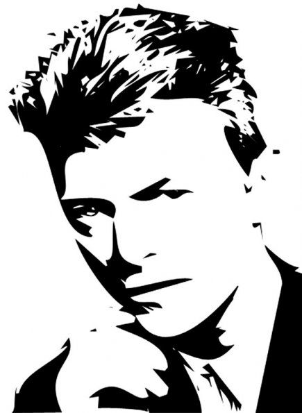 davidbowie30mo Aching Heart, David Bowie Art, Bowie Art, Goblin King, Silhouette Stencil, Scroll Saw Patterns, Live Forever, Stencil Art, Silhouette Art