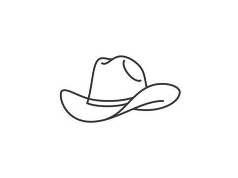 Country Line Art Tattoo, Best Friend Tattoos Cowboy Hat, Cowboys Hat Tattoo, Single Line Cowboy Boot Tattoo, Skull With Cowboy Hat Tattoo Simple, Minimal Cowboy Hat Tattoo, Easy Country Tattoos, Cowboy Line Tattoo, Cowboy Hat Outline Tattoo