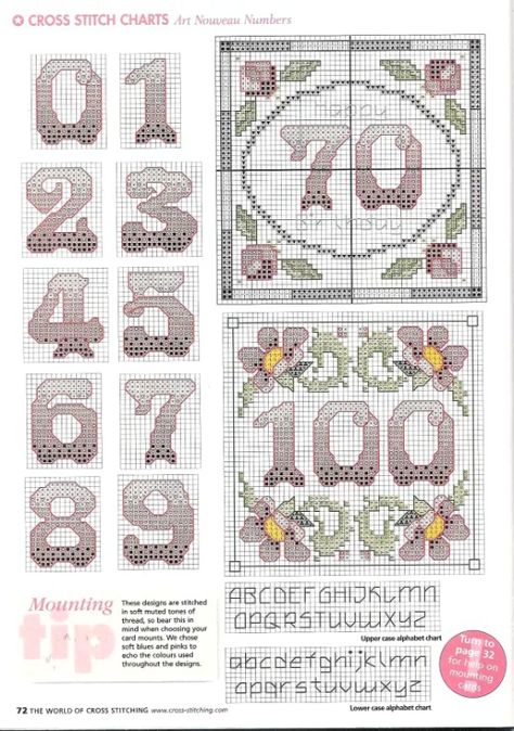 Cross Stitch Christmas Cards, Cross Stitch Numbers, Stitch Cards, The World Of Cross Stitching, Cross Stitch Fonts, Holiday Cross Stitch, Cross Stitch Letters, Mini Cross, Cross Stitch Borders