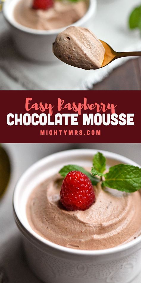 Fluffy Desserts, Pudding Custard, Chocolate Raspberry Mousse, Farmhouse Food, French Cakes, Chocolate Mousse Desserts, Mousse Cakes, Chocolate Creations, Raspberry Desserts