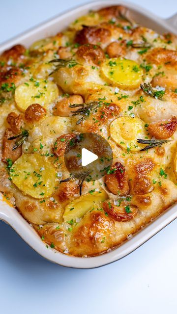 Yarin Shachagi on Instagram: "Episode 3 - Bread & Garlic Series - Garlic Confit, Potatoes, and Rosemary Focaccia

Focaccia holds a warm place in my heart. It’s super fluffy and soft on the inside with a lightly crispy crust on the outside, it’s just a dreamy bread that pairs so well with many toppings. 

The great part is that it’s always fun and satisfying to make. Yes, it takes two days and several steps, but the level of flavor and comfort you receive from focaccia is priceless, in my opinion. 

This version is loaded with garlic confit, which felt appropriate for my garlic bread series. Together with some crispy potatoes and rosemary, it’s truly delicious.

Find the full recipe on my website, link in bio!" Rosemary Foccacia, Confit Potatoes, Bread Garlic, Garlic Confit, Foccacia Bread, Baking Breads, Rosemary Focaccia, Crispy Potatoes, It Takes Two