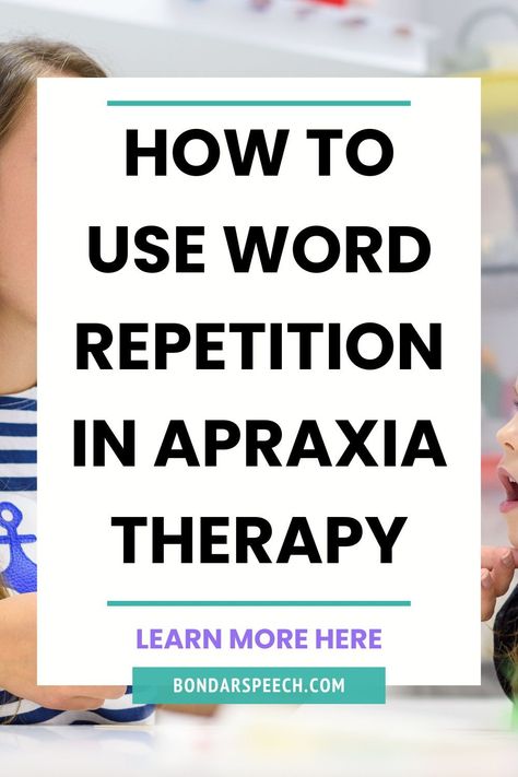 SLPs, do you have a client with Childhood Apraxia of Speech or Suspected Childhood Apraxia of Speech? Do you know how to use word repetition in a way that best benefits children with CAS? While word repetition is an important part of language based therapy and apraxia therapy, the approach is very different. Here you will learn how to best use word repetition in apraxia therapy and how it differs from strategies used in language based therapy. Apraxia Therapy For Adults, Speech Delay Activities, Apraxia Therapy, Apraxia Of Speech, Childhood Apraxia Of Speech, Early Intervention Speech Therapy, Language Delay, Language Disorders, Speech Delay