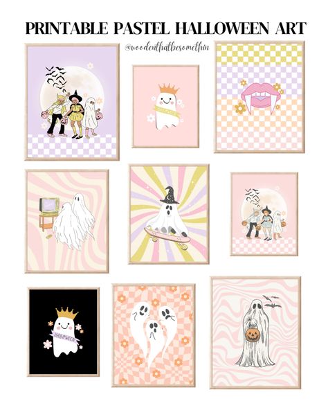 Shop Pastel Halloween Halloween … and other curated products on LTK, the easiest way to shop everything from your favorite creators. Pastel Halloween, Haunted Halloween, Diy Deco, Halloween Illustration, Halloween Painting, Cute Pastel, Pink Halloween, Halloween Printables, Halloween Haunt