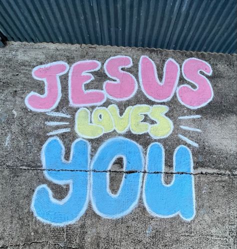 Aesthetic Motivation, Quotes Art, Inspiration Aesthetic, Sidewalk Chalk, Mindset Quotes, Chalk Art, Jesus Loves You, Jesus Loves, Chalk