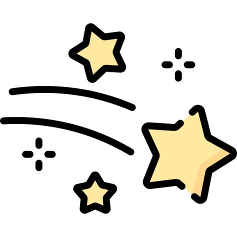 Cute Star Drawing Aesthetic, Stars Aesthetic Icon, Cute Stars Png, Star Clipart Cute, Cute Star Icon, Star Drawing Aesthetic, Shooting Star Flower, Logo Design Star, Kawaii Business