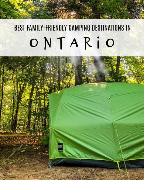 Best Family-Friendly Camping Destinations in Ontario | To & Fro Canada Family Vacation, Northern Ontario Road Trip, Rv Camping In Banff National Park, Canada Camping, Ontario Camping, Yurt Camping, Ontario Road Trip, Ontario Parks, Ontario Travel