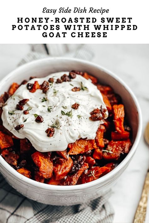 Baked Sweet Potatoes With Marshmallows, Whipped Sweet Potatoes, Sweet Potatoes With Marshmallows, Sweet Potato Thanksgiving, Sweet Potato Pecan, Sweet Potato Recipes Baked, Thanksgiving Food Sides, Baked Sweet Potatoes, Honey Baked