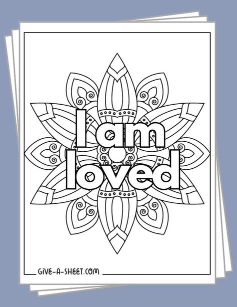 Mindful Coloring Pages Free Printable, Finding The Good In Everything, Mindfulness Coloring Pages For Adults, Inspirational Quotes Coloring Pages Free, Self Affirmation Coloring Pages, Nursing School Coloring Pages, Positive Colouring Pages Free Printable, Affirmation Colouring Pages, Self Esteem Coloring Pages Free Printable