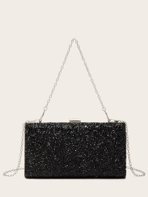 Black Glitter Purse, Black Purse For Prom, Black Sparkly Purse, Black Sparkly Clutch, Prom Bag Black, Bags For Prom, Ladies Purses Handbags Style, Prom Bags, Bride Purse