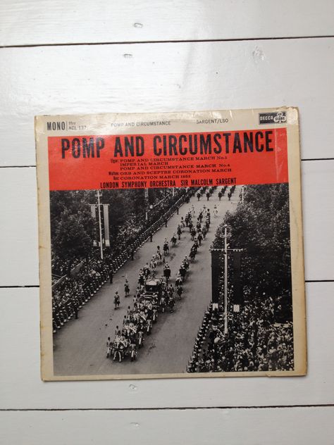 Pomp and Circumstance, circa 1961. Pomp And Circumstance, London Symphony Orchestra, Album Design, Orchestra