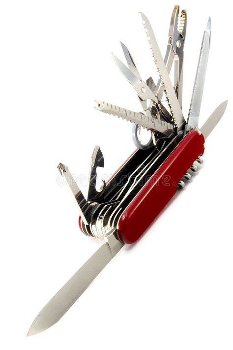 Swiss army knife. A swiss army knife, isolated on a white background , #spon, #knife, #army, #Swiss, #swiss, #background #ad Swiss Army Knife Aesthetic, Knife Logo, Electric Knives, Knife Keychain, Knife Aesthetic, Object Reference, Swiss Knife, Collection Board, Electric Knife